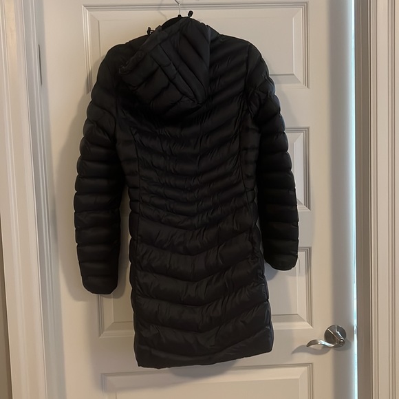 Florence Womens Long Padded Jacket Jet Black - Picture 3 of 8